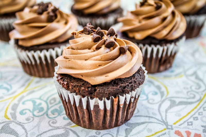 Luxury chocolate cupcake treat box created by cake maker in Ipswich