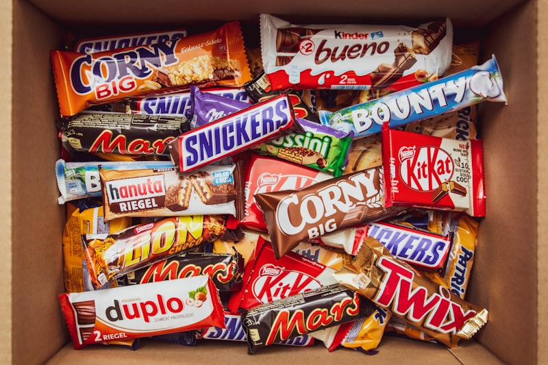 Themed celebration treat box with decorated sweets handmade in Suffolk